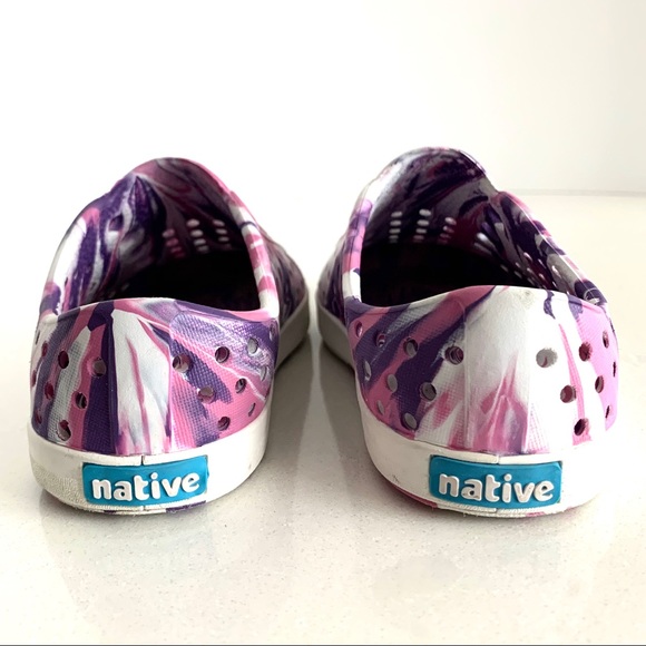 Native Jefferson Marbled Pink & Purple Size 6 - Picture 4 of 6